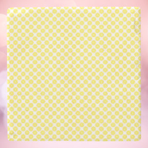 Lemon Fruit Pattern Stone Coaster