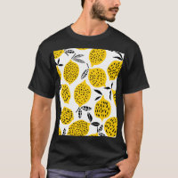 Lemon fruits: vintage seamless design.
