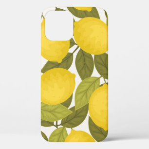 Lemon Garden: Vintage Endless Wallpaper iPhone 12 Case