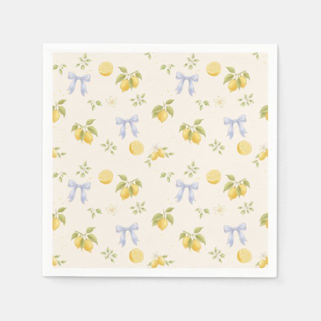 Lemon Garden with Mice Napkin (Front)