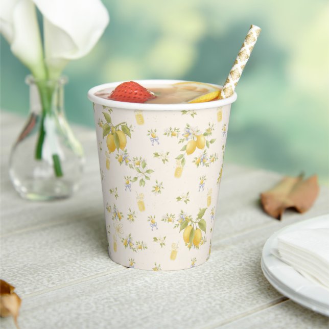 Lemon Garden with Mice Paper Cups (Insitu)