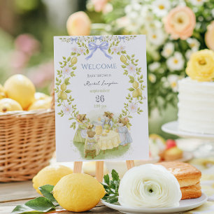 Lemon Garden with Mice Welcome Poster