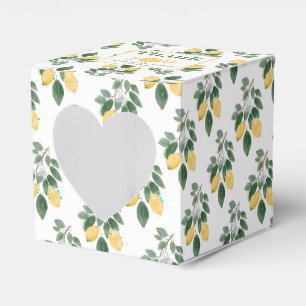 Lemon Girl Baby Shower Thank You  Favor Box