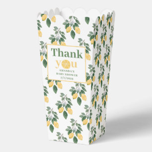 Lemon Girl Baby Shower Thank You  Favor Box