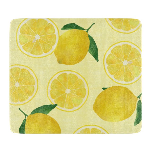 Lemon Glass Cutting Board (Front)