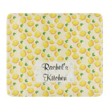 Lemon Glass Cutting Board - Customizable