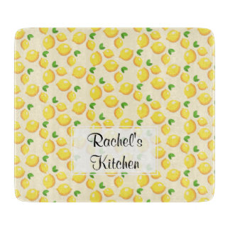 Lemon Glass Cutting Board - Customizable