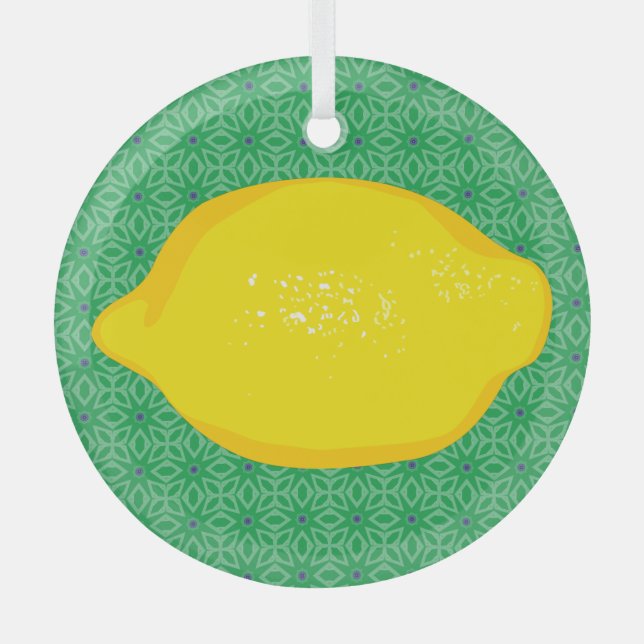 Lemon Glass Ornament (Front)