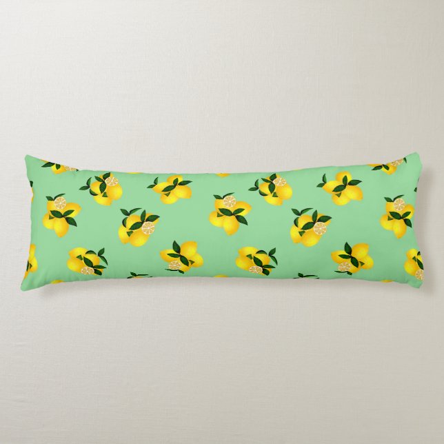 Lemon Green Body Pillow (Front)