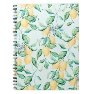 Lemon Green Watercolor: Seamless Romance Notebook