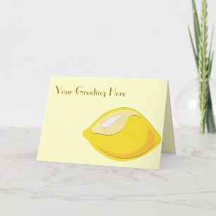 Lemon Greeting Card