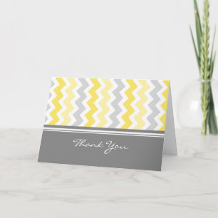 Lemon Grey Baby Shower Hostess Thank You Card