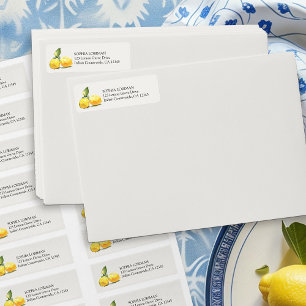 Lemon Grove Fruit Lemons on Cream Adresse de retou