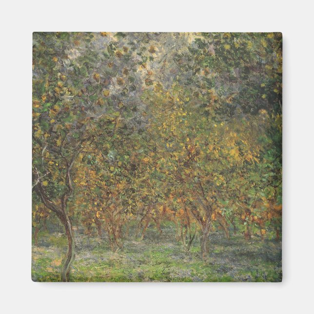 Lemon Grove in Bordighera by Claude Monet Magnet (Front)