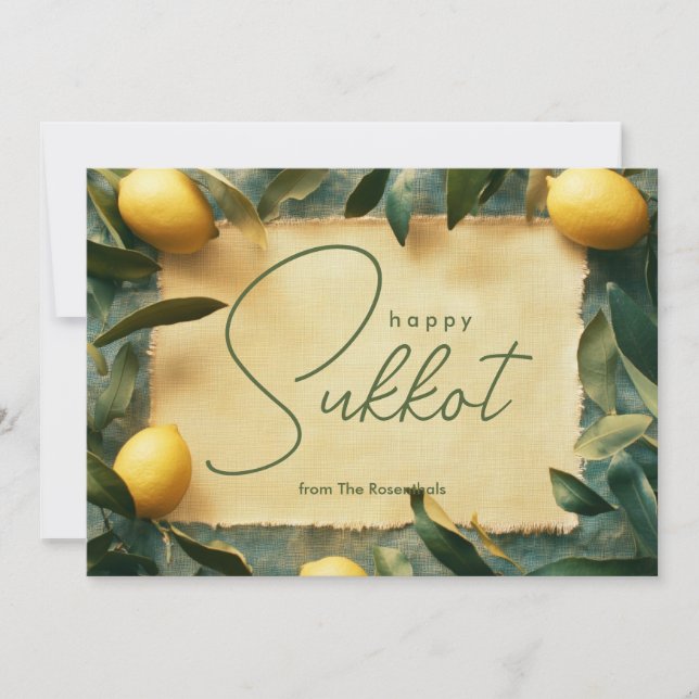 Lemon Grove Sukkot Greeting card (Front)