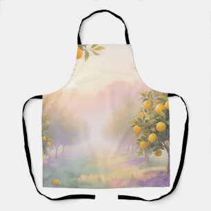 Lemon Grove Watercolor Apron