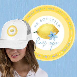 Lemon He Squeezed Her Up Trucker Hat
