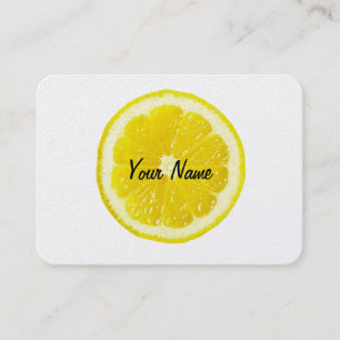 Lemon Head Modern Customizable Business Card