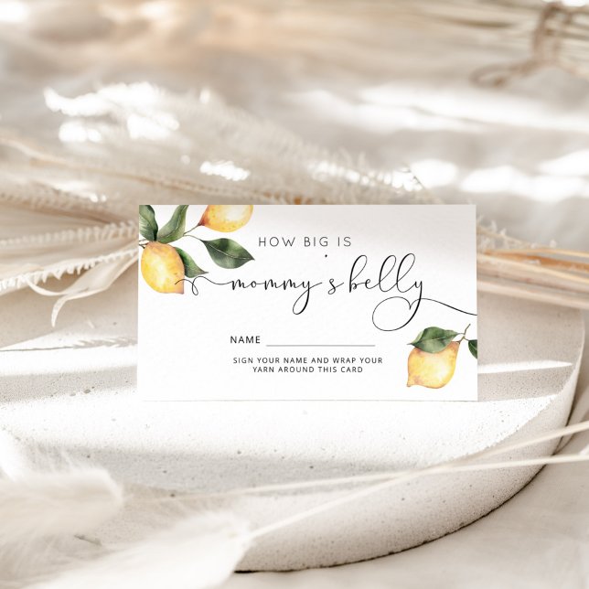 Lemon how big is mommy's belly enclosure card (Creator Uploaded)