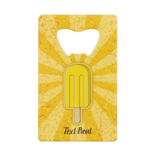 Lemon Ice Cream Stick Credit Card Bottle Opener