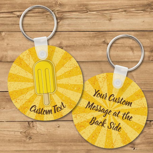 Lemon Ice Cream Stick Keychain (Creator Uploaded)