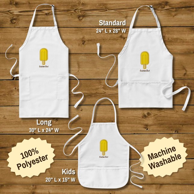 Lemon Ice Cream Stick Standard Apron (Creator Uploaded)