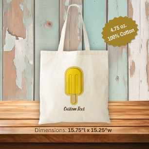 Lemon Ice Cream Stick Tote Bag