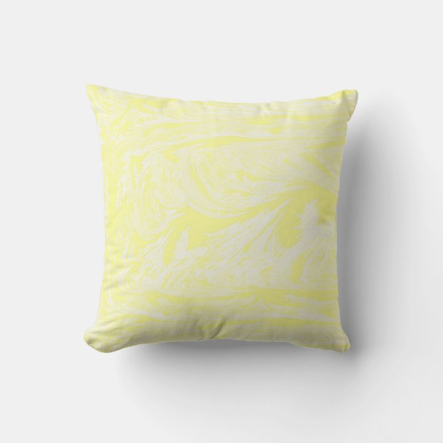 Lemon Ice Throw Pillow (Front)
