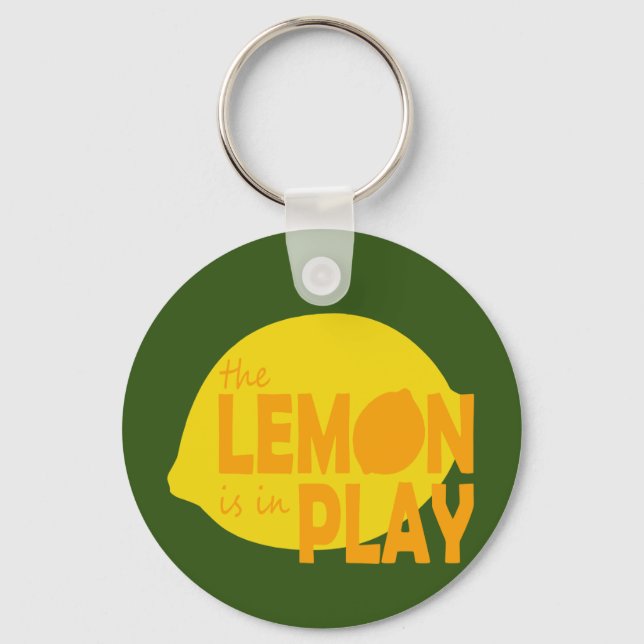 Lemon in Play Keychain (Front)