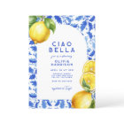 Lemon Italian Amalfi Blue Tile Bridal Shower
