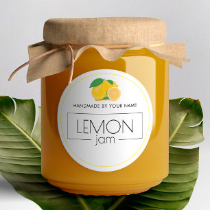 Lemon Jam Small Product Label Stickers 