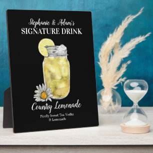 Lemon Jar Drink • PERSONALIZE this Signature Drink Plaque