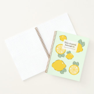 Lemon journal notebook