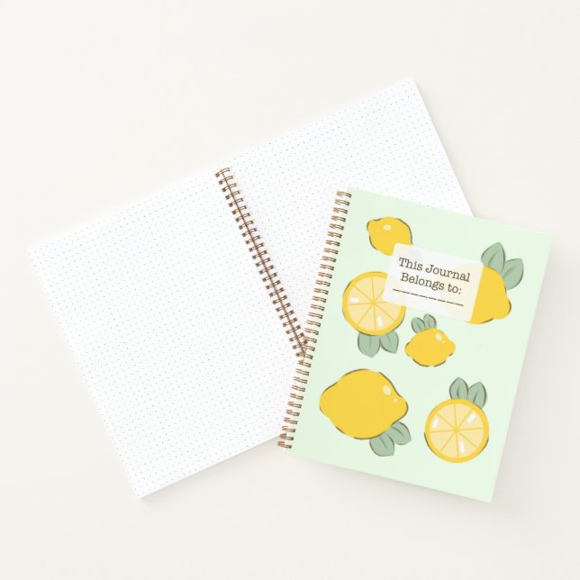 Lemon journal notebook  (Inside)