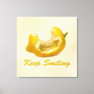 Lemon - Keep Smiling Canvas Print
