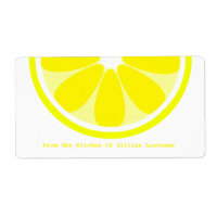 Lemon Kitchen Label From The Kitchen Of