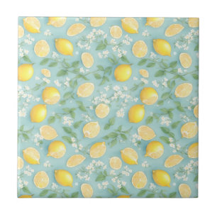 Lemon Kitchen Lemons Pattern Tile