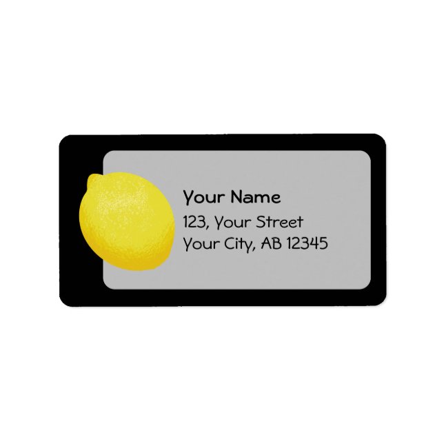 Lemon Label (Front)