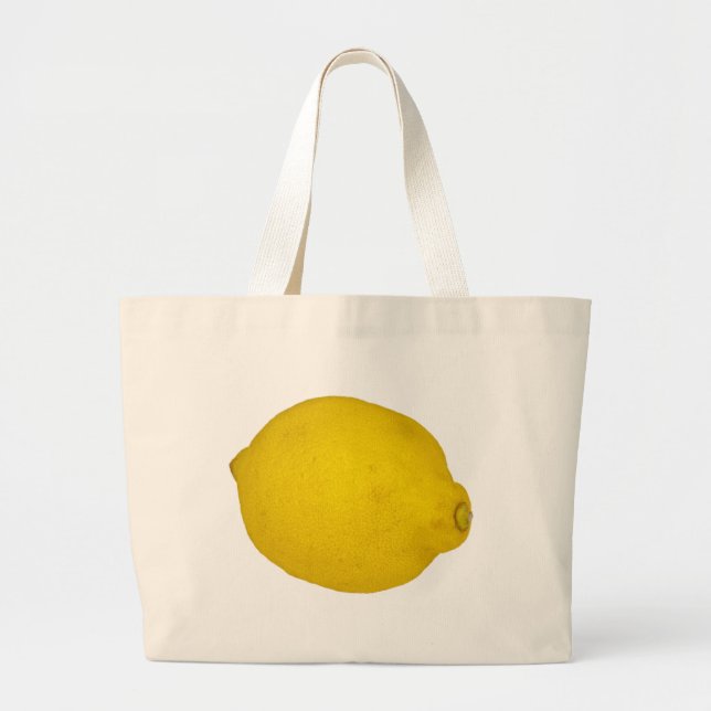 Lemon Large Tote Bag (Front)