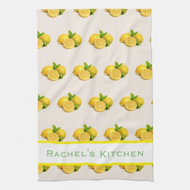 Lemon Lemons Kitchen Towels Towel (Vertical)