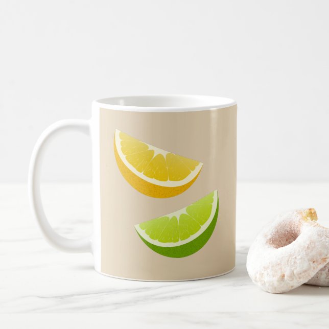 Lemon & Lime Citrus Coffee Mug Gift (Avec donut)