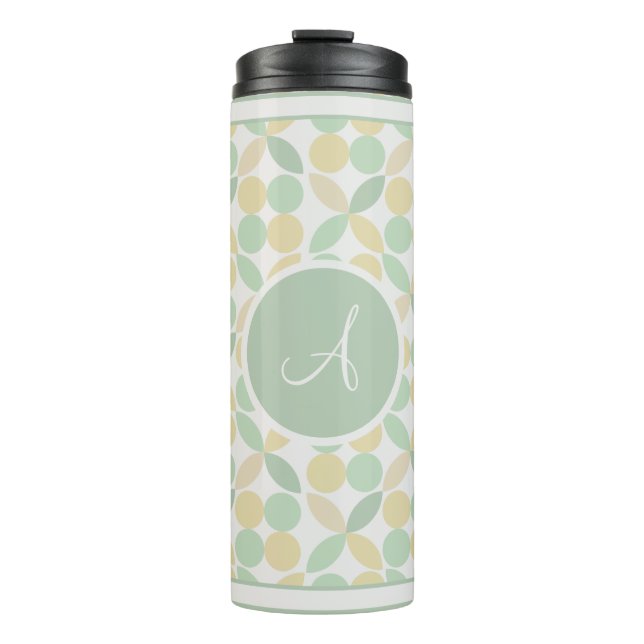Lemon/Lime Citrus Retro Travel Mug (Front)