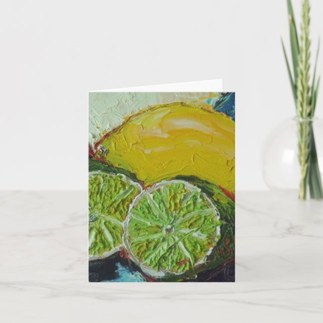 Lemon Lime Note Card (Front)
