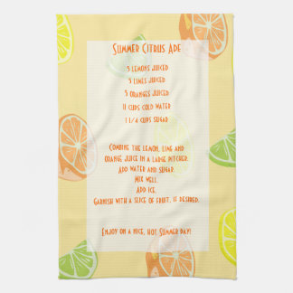 Lemon, Lime, Orange Citrus Ade Recipe Kitchen Towel