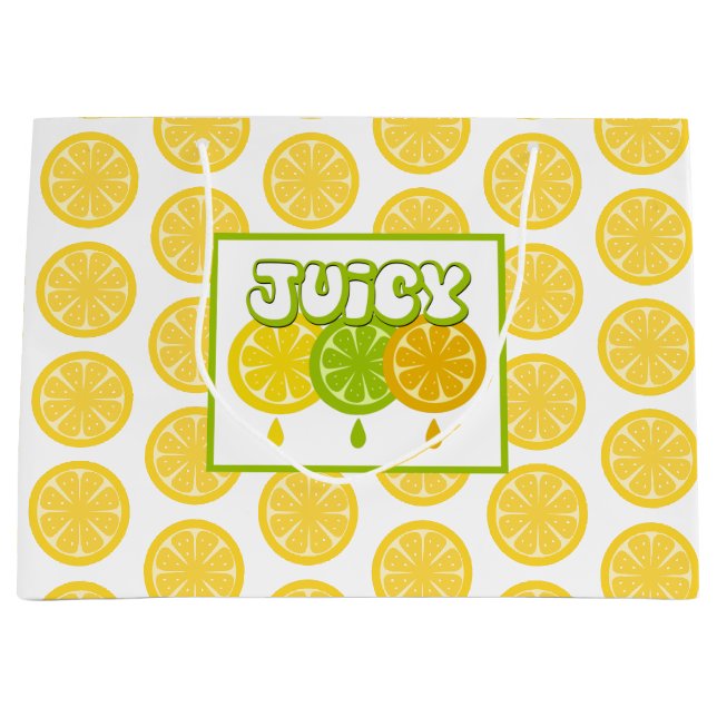 Lemon Lime Orange Fruit Gift Bag (Front)