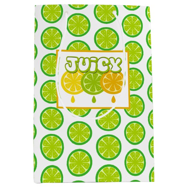 Lemon Lime Orange Fruit Gift Bag (Front)