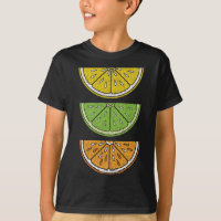 Lemon Lime Orange Slice Vintage Vegan Fruit Citrus