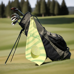 Lemon Lime Personalized Golf Towel