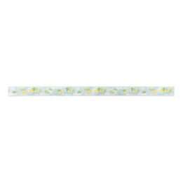 Lemon Lime Plaid Ribbon | Gin & Tonic Party Style Satin Ribbon
