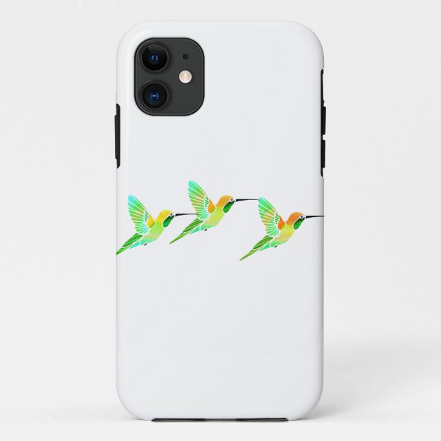 Lemon Lime Sorbet Hummingbirds Case-Mate iPhone Case (Back)